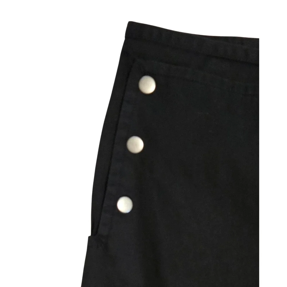 Talbots Black Sailor Button Stretch Cotton Capri's‎ Women's Sz 20 Nautical
